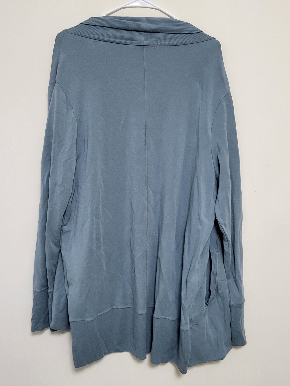 Athleta Pranayama Wrap Sweater Cardigan Sz XL Yogi Athleisure Blue - Picture 4 of 6